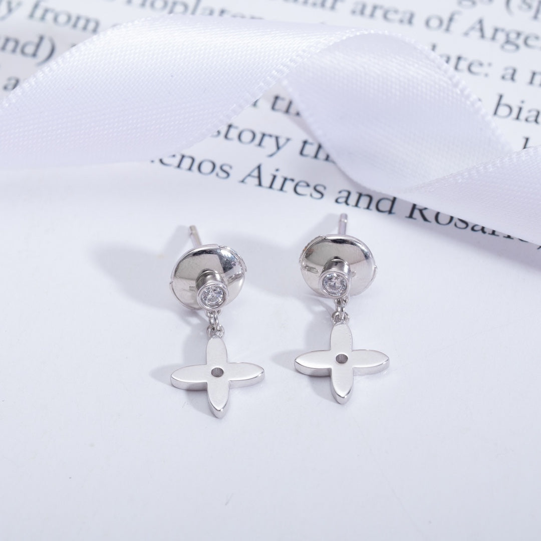 [Mystic Crown]VIDYLLE SILVER DIAMOND MINI DROP EARRINGS