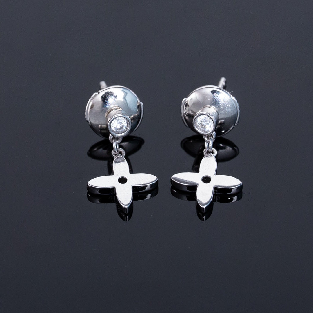 [Mystic Crown]VIDYLLE SILVER DIAMOND MINI DROP EARRINGS