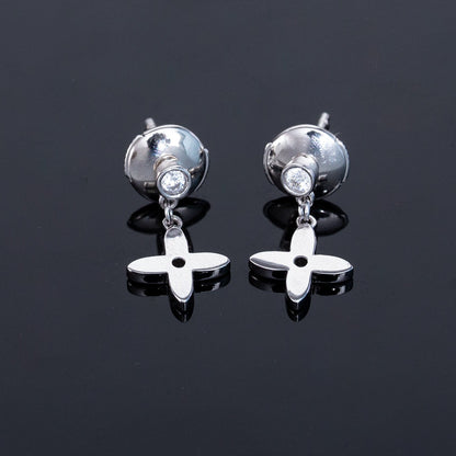 [Mystic Crown]VIDYLLE SILVER DIAMOND MINI DROP EARRINGS