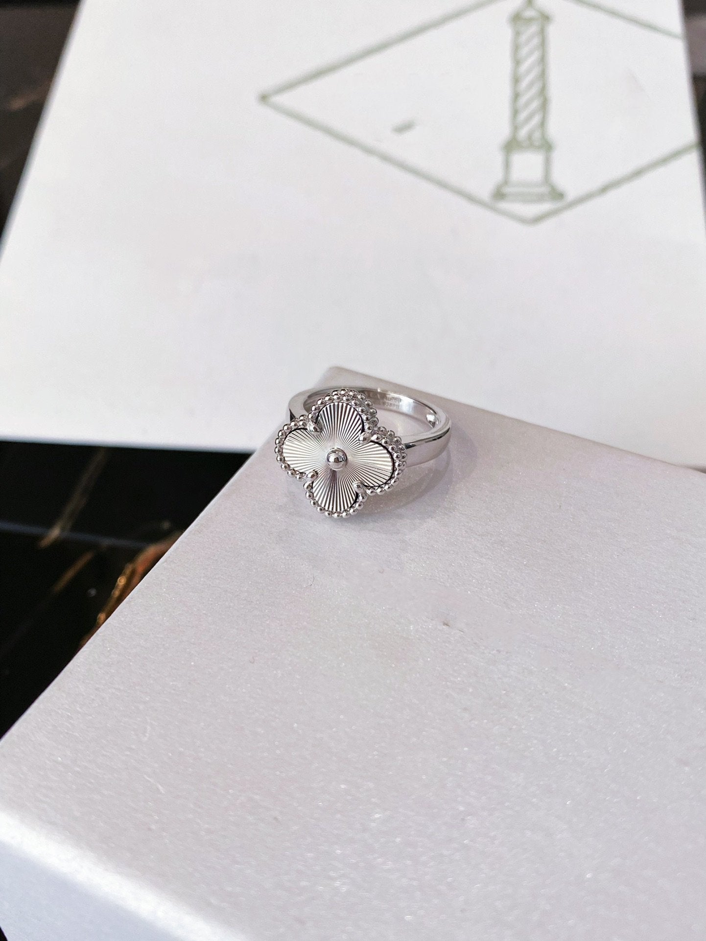 [Mystic Crown]CLOVER SILVER RING