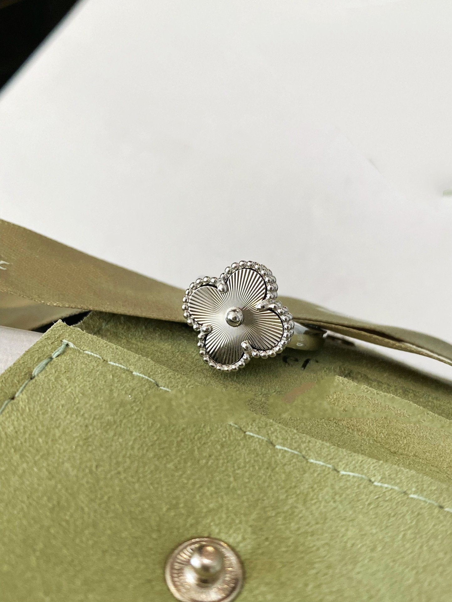 [Mystic Crown]CLOVER SILVER RING
