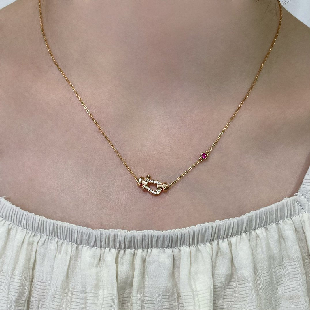 [Mystic Crown]FORCE 10 DIAMOND PINK GOLD NECKLACE