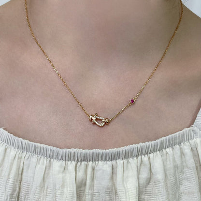 [Mystic Crown]FORCE 10 DIAMOND PINK GOLD NECKLACE