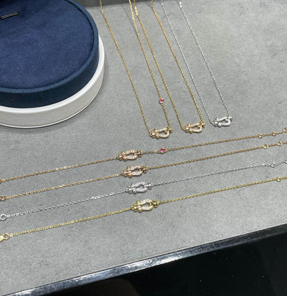 [Mystic Crown]FORCE 10 DIAMOND PINK GOLD NECKLACE