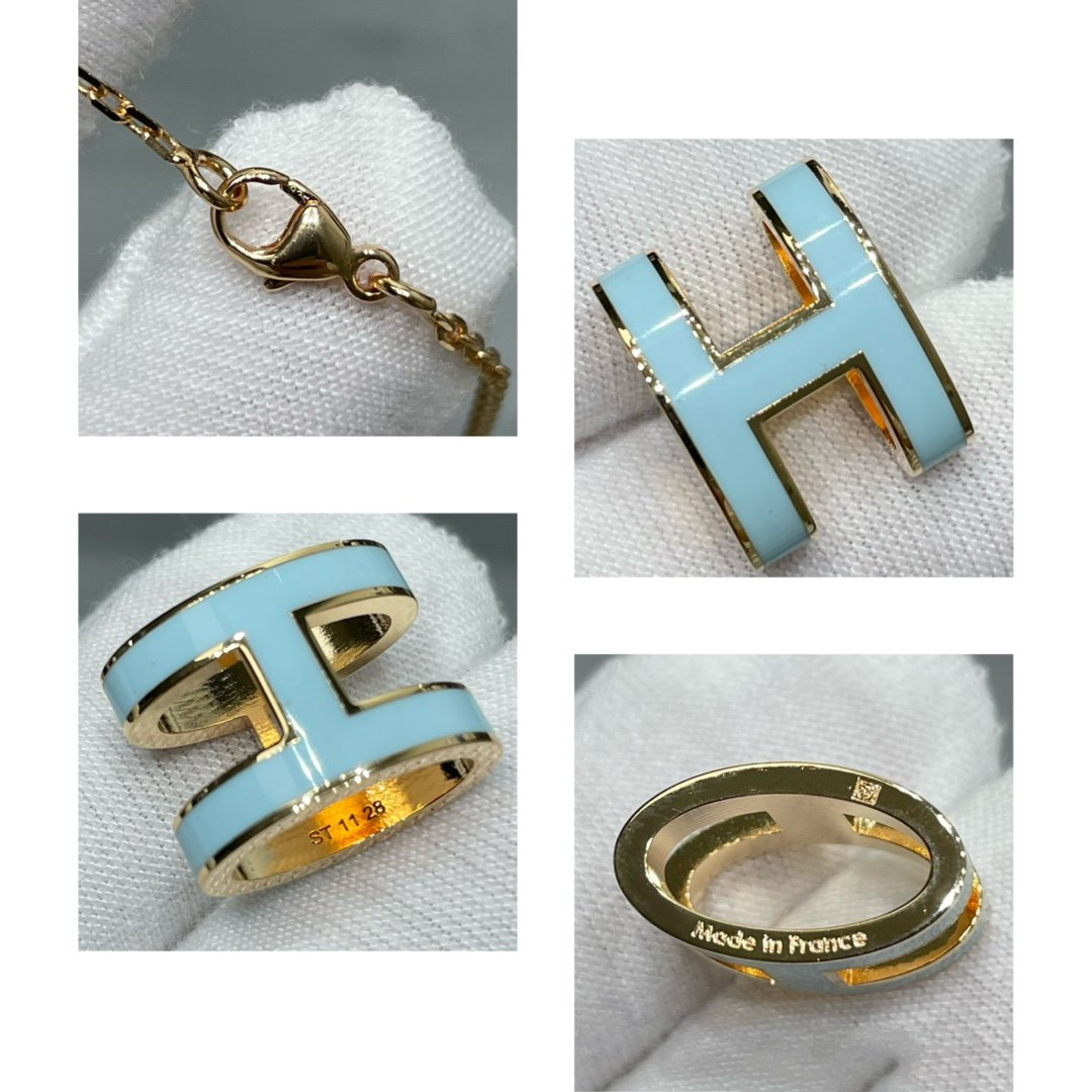 [Mystic Crown]POP H SKY BLUE NECKLACE