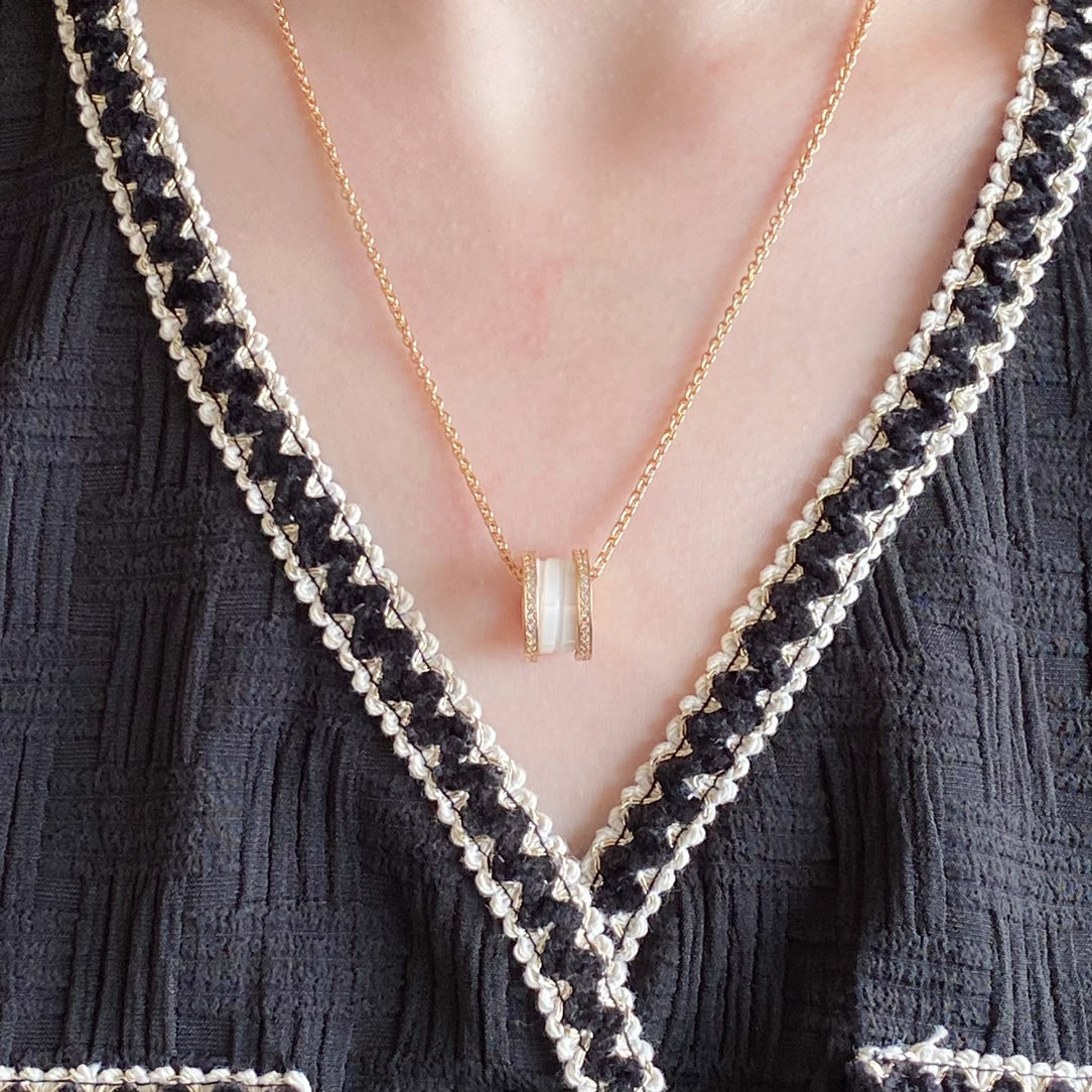 [Mystic Crown]ZERO 1 DIAMOND CERAMIC NECKLACE