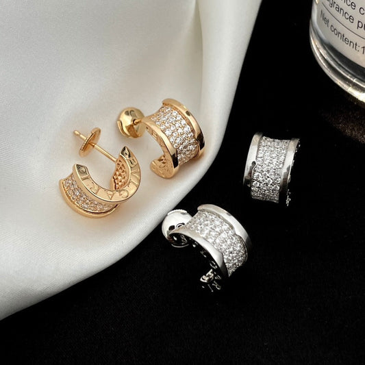 [Mystic Crown]ZERO 1 DIAMOND PAVED EARRINGS