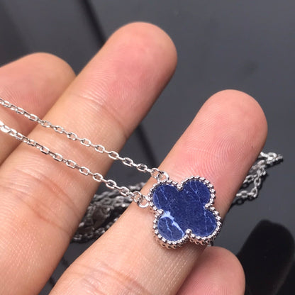 [Mystic Crown]CLOVER PIETERSITE SILVER LONG NECKLACE