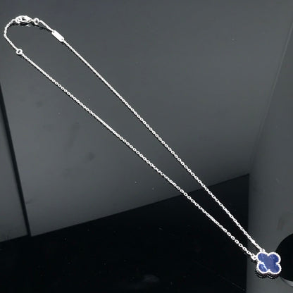 [Mystic Crown]CLOVER PIETERSITE SILVER LONG NECKLACE
