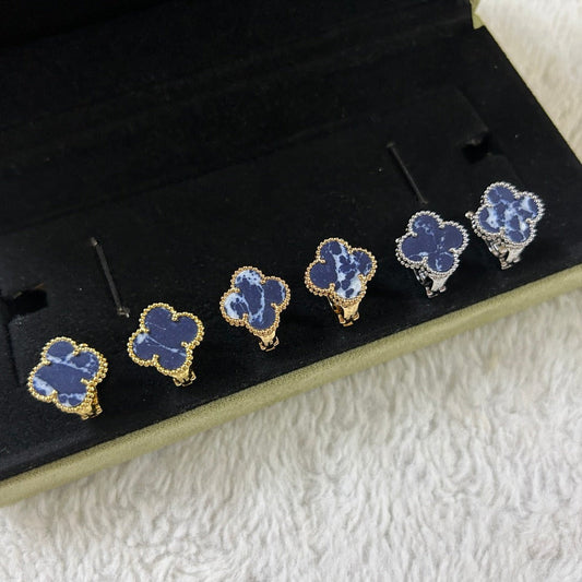 [Mystic Crown]CLOVER PIETERSITE MEDIUM STUD EARRINGS