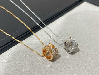 [Mystic Crown]LIENS EVIDENCE DIAMOND PAVED NECKLACE