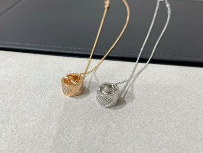 [Mystic Crown]LIENS EVIDENCE DIAMOND PAVED NECKLACE