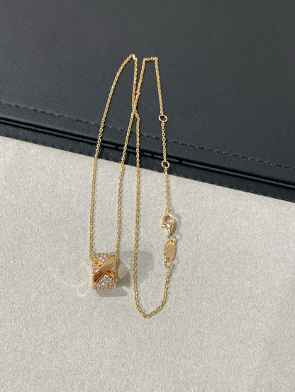 [Mystic Crown]LIENS EVIDENCE DIAMOND PAVED NECKLACE