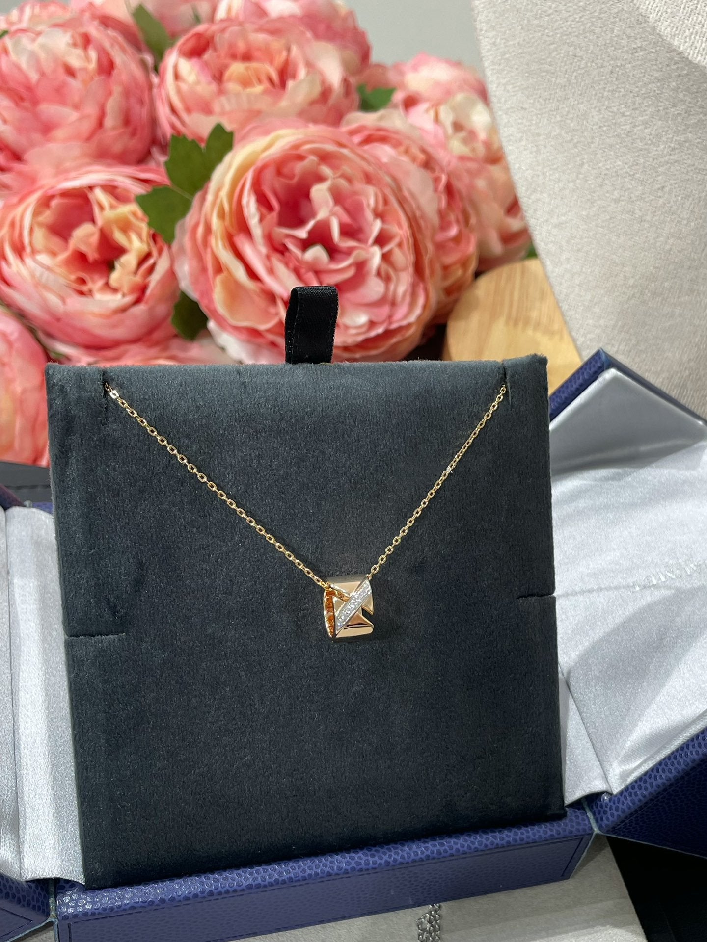 [Mystic Crown]LIENS EVIDENCE DIAMOND NECKLACE