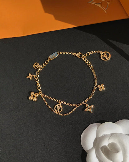 [Mystic Crown]BLOOMING PINK GOLD MOP BRACELET
