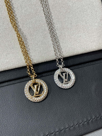 [Mystic Crown]BY NIGHT DIAMOND PAVED NECKLACE