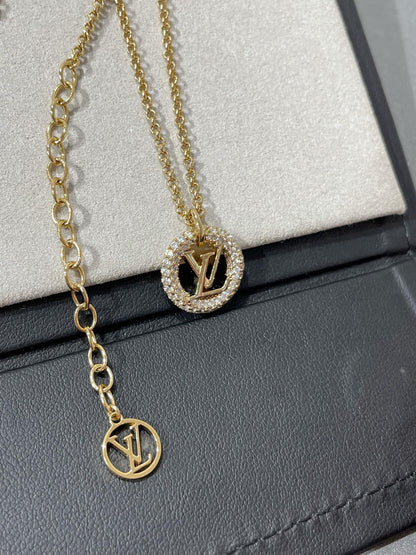 [Mystic Crown]BY NIGHT DIAMOND PAVED NECKLACE