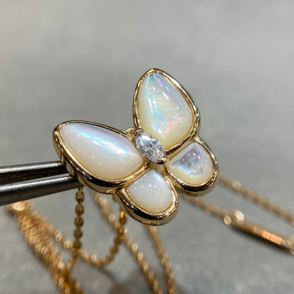 [Mystic Crown]BUTTERFLY MOP DIAMOND NECKLACE