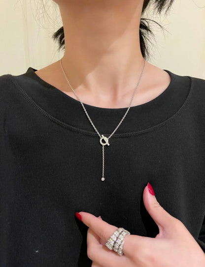 [Mystic Crown]FINESSE SILVER DIAMOND NECKLACE