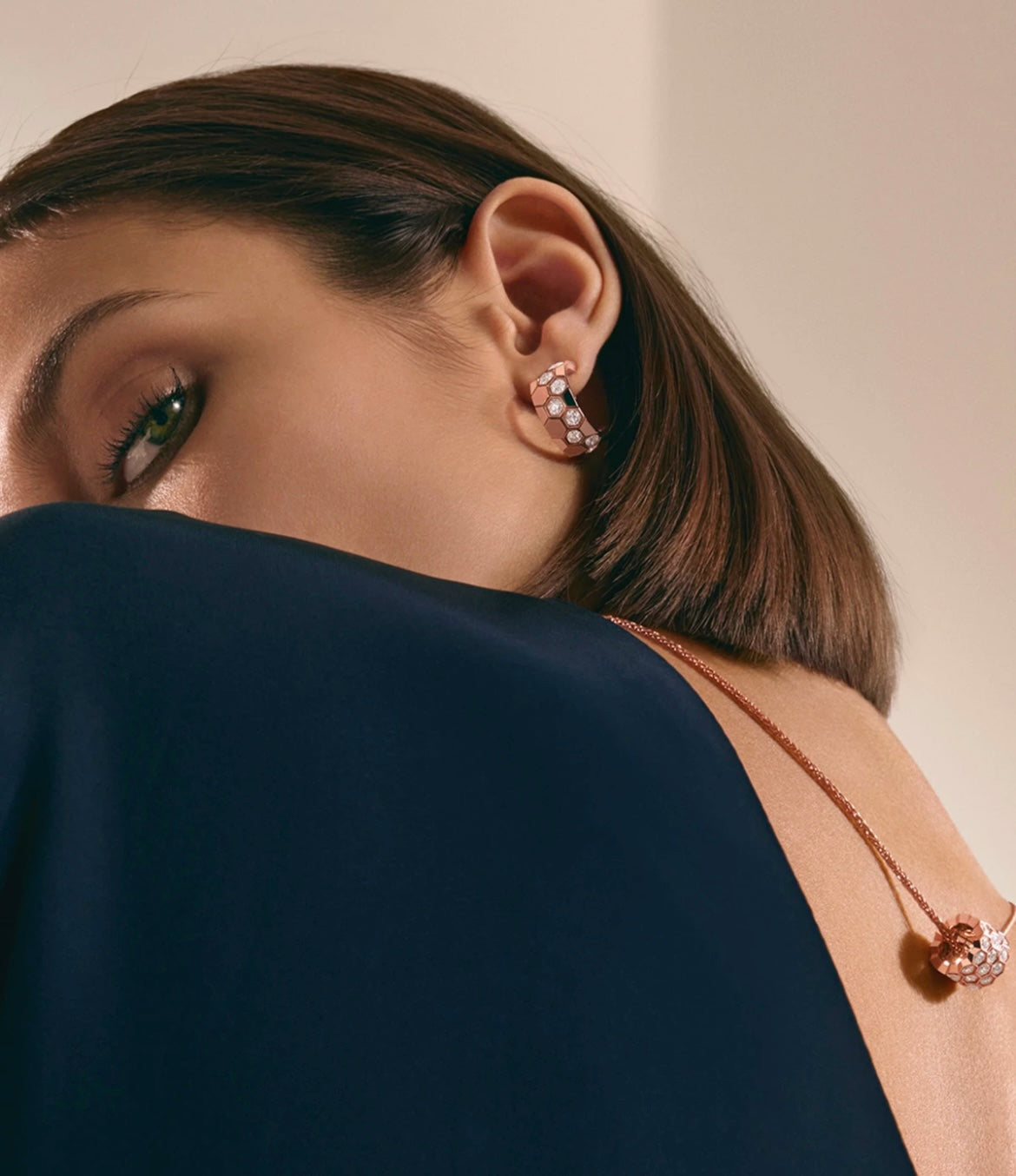 [Mystic Crown]BEE LOVE DIAMOND HOOP EARRINGS