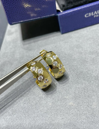 [Mystic Crown]BEE LOVE DIAMOND HOOP EARRINGS
