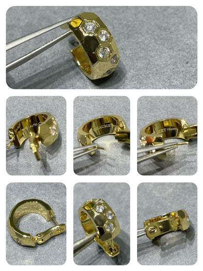 [Mystic Crown]BEE LOVE DIAMOND HOOP EARRINGS