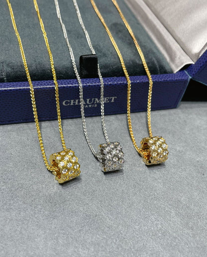 [Mystic Crown]BEE LOVE DIAMOND PAVED 3 ROW NECKLACE