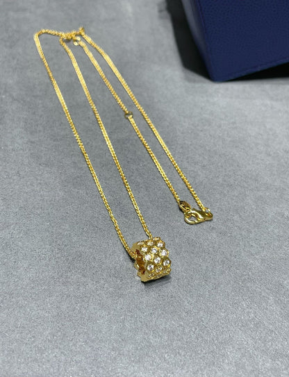 [Mystic Crown]BEE LOVE DIAMOND PAVED 3 ROW NECKLACE