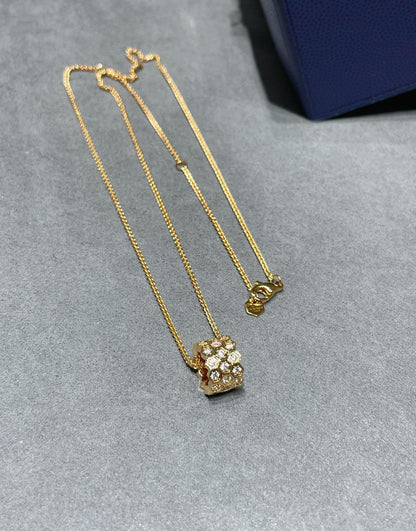 [Mystic Crown]BEE LOVE DIAMOND PAVED 3 ROW NECKLACE