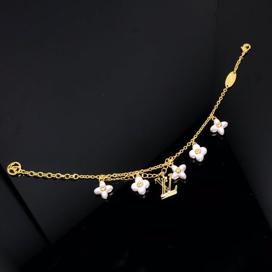 [Mystic Crown]LOGO 6 MOTIF STAR AND SUN GOLD BRACELET