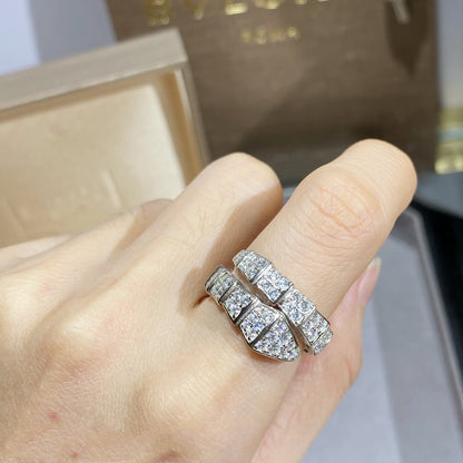 [Mystic Crown]SERPENTI RING SILVER DIAMOND PAVED