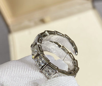 [Mystic Crown]SERPENTI RING SILVER DIAMOND PAVED
