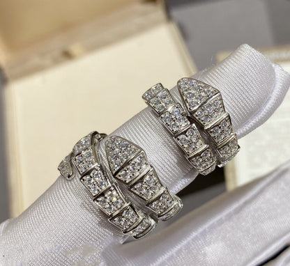 [Mystic Crown]SERPENTI RING SILVER DIAMOND PAVED