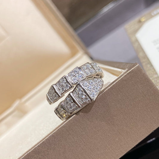 [Mystic Crown]SERPENTI RING SILVER DIAMOND PAVED