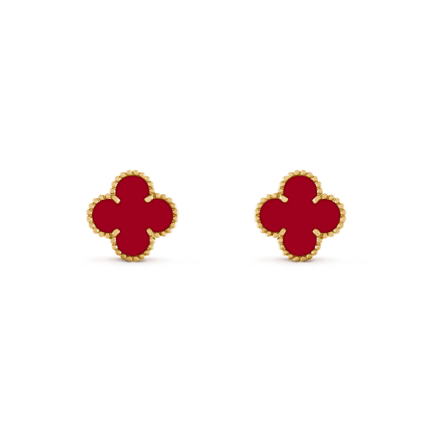 [Mystic Crown]CLOVER MEDIUM 1 MOTIFS CARNELIAN  EARRINGS