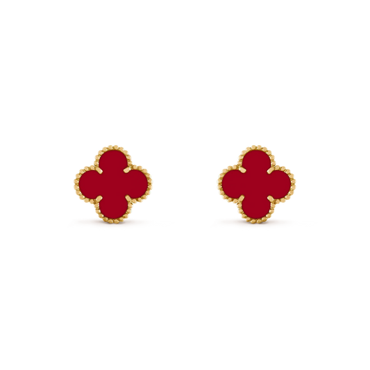 [Mystic Crown]CLOVER MEDIUM 1 MOTIFS CARNELIAN  EARRINGS