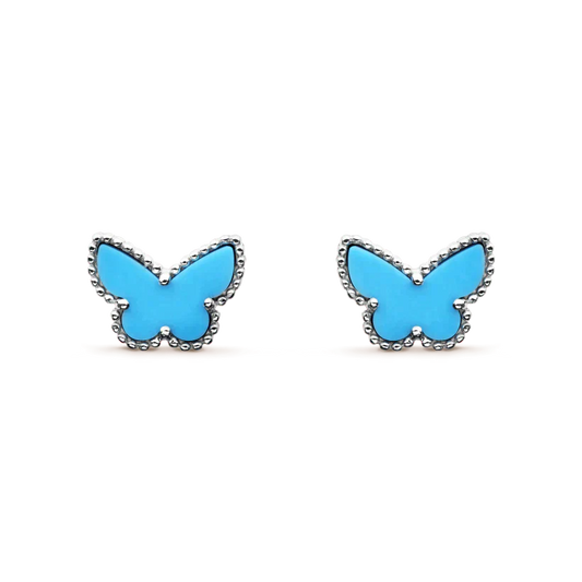 [Mystic Crown]BUTTERFLY TURQUOISE EARRINGS SILVER