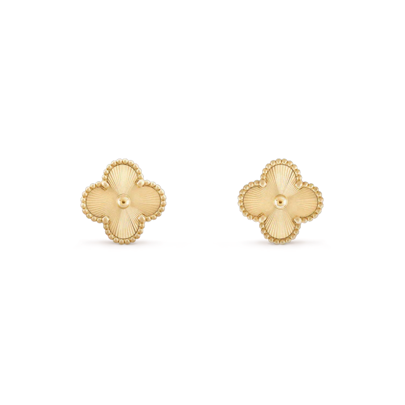 [Mystic Crown]CLOVER MINI 9.5MM LASER EARRINGS