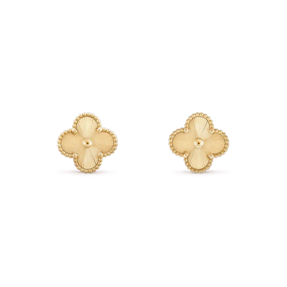 [Mystic Crown]CLOVER MINI 9.5MM LASER EARRINGS