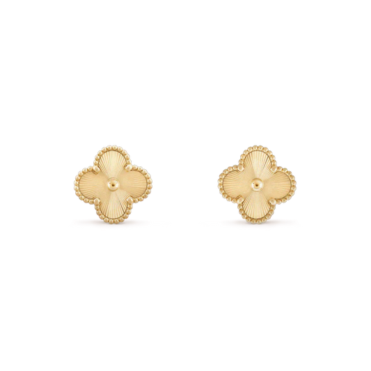 [Mystic Crown]CLOVER MINI 9.5MM LASER EARRINGS
