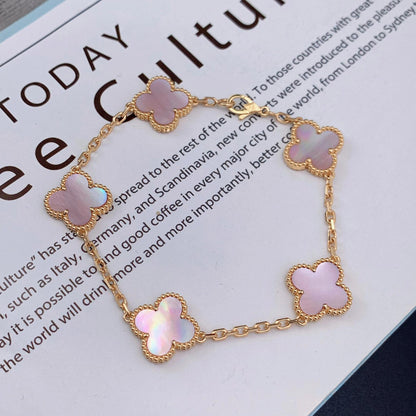 [Mystic Crown]CLOVER 5 PINK  FRITILLARY BRACELET