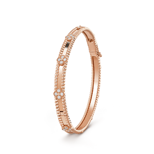 [Mystic Crown]CLOVER BRACELET 4MM DIAMONDS