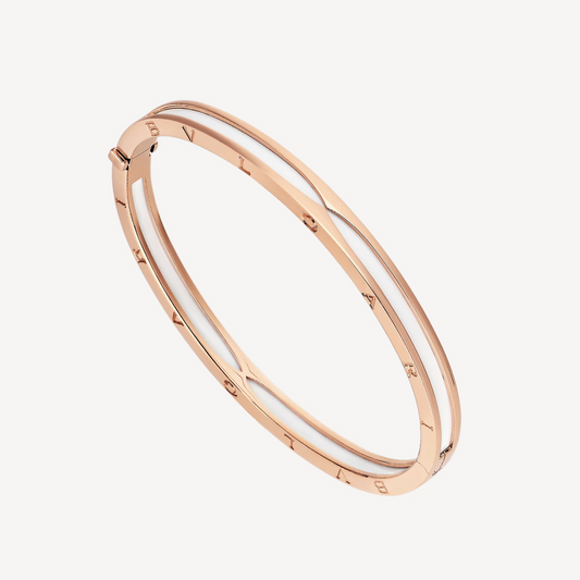 [Mystic Crown]ZERO 1 PINK GOLD WITH WHITE CERAMIC BRACELET