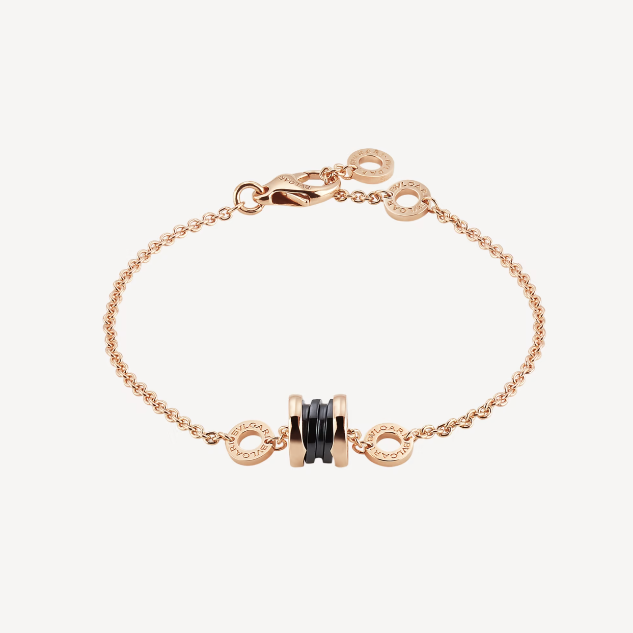 [Mystic Crown]ZERO 1 SOFT PINK GOLD AND BLACK CERAMIC BRACELET