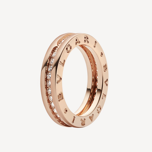 [Mystic Crown]ZERO 1 ONE-BAND PAVED DIAMONDS ON THE SPIRAL RING