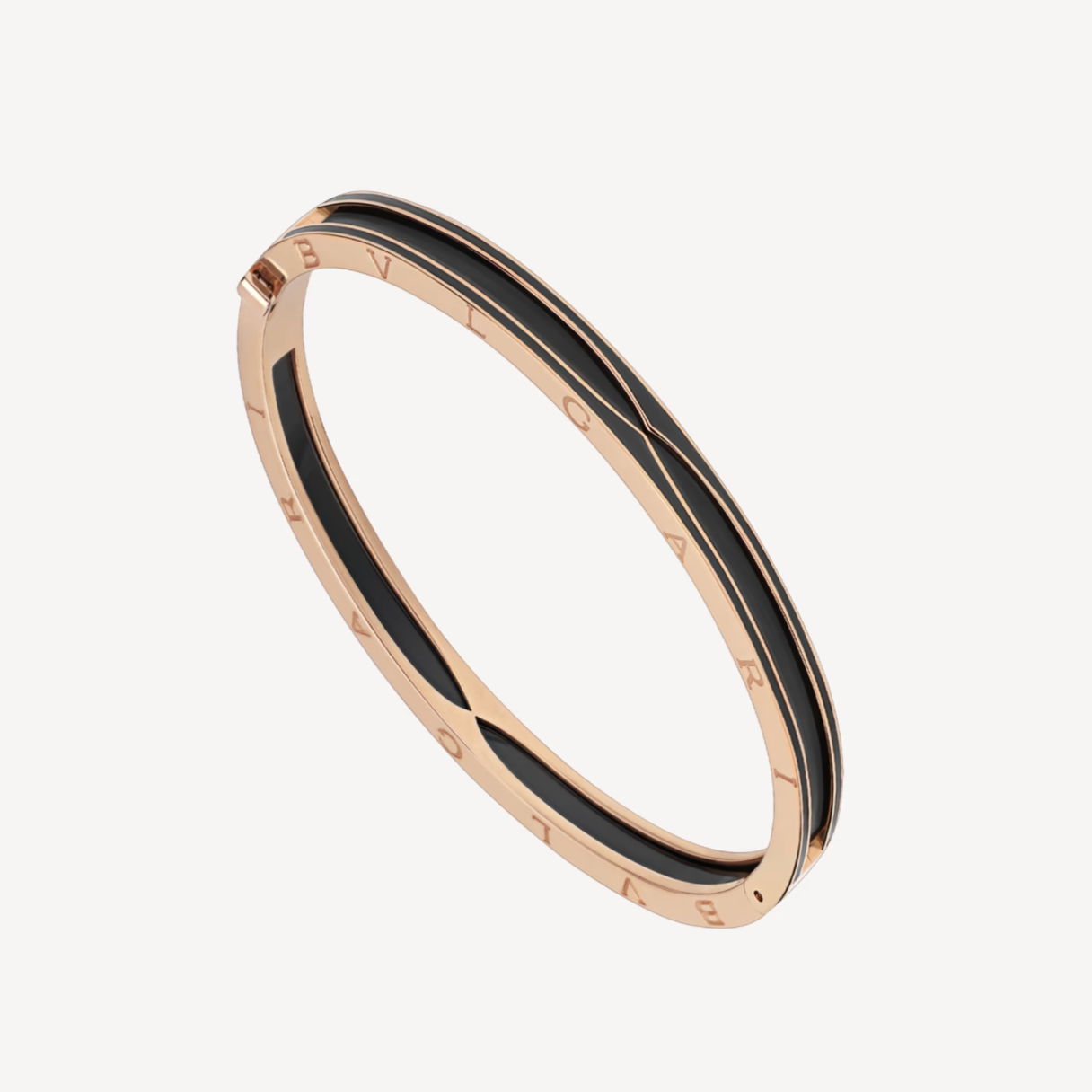 [Mystic Crown]ZERO 1 PINK GOLD WITH MATTE BLACK CERAMIC BRACELET