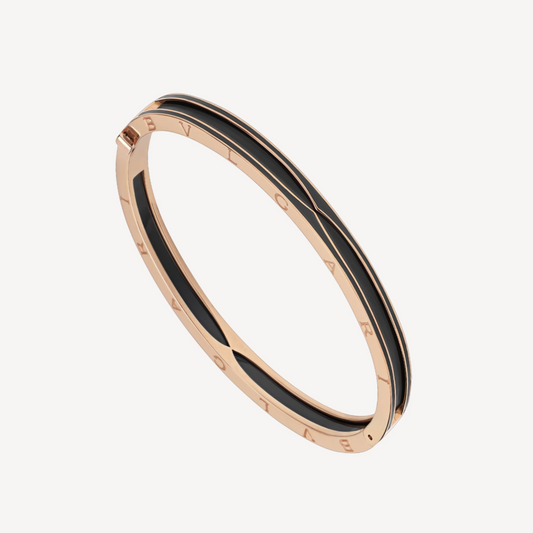 [Mystic Crown]ZERO 1 PINK GOLD WITH MATTE BLACK CERAMIC BRACELET