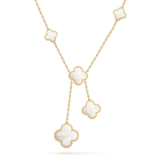 [Mystic Crown]CLOVER MOTHER OF PEARL NECKLACE 6 MOTIF
