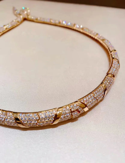 [Mystic Crown]HIGH-END CUSTOM GOLD SNAKE NECKLACE