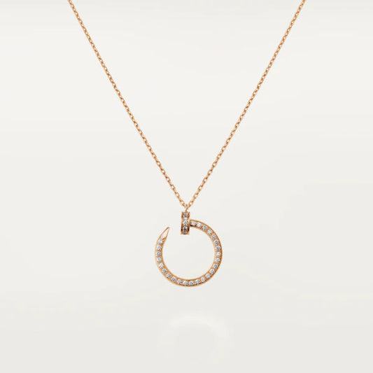 [Mystic Crown]JUSTE NECKLACE PINK GOLD DIAMONDS